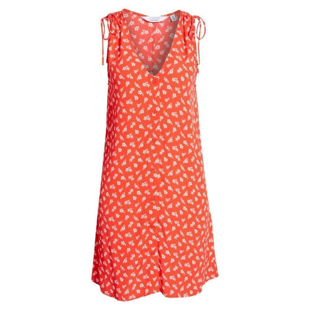 NWT & Other Stories Print Ruched Shoulder Shift Dress - Floral 90s Sundress